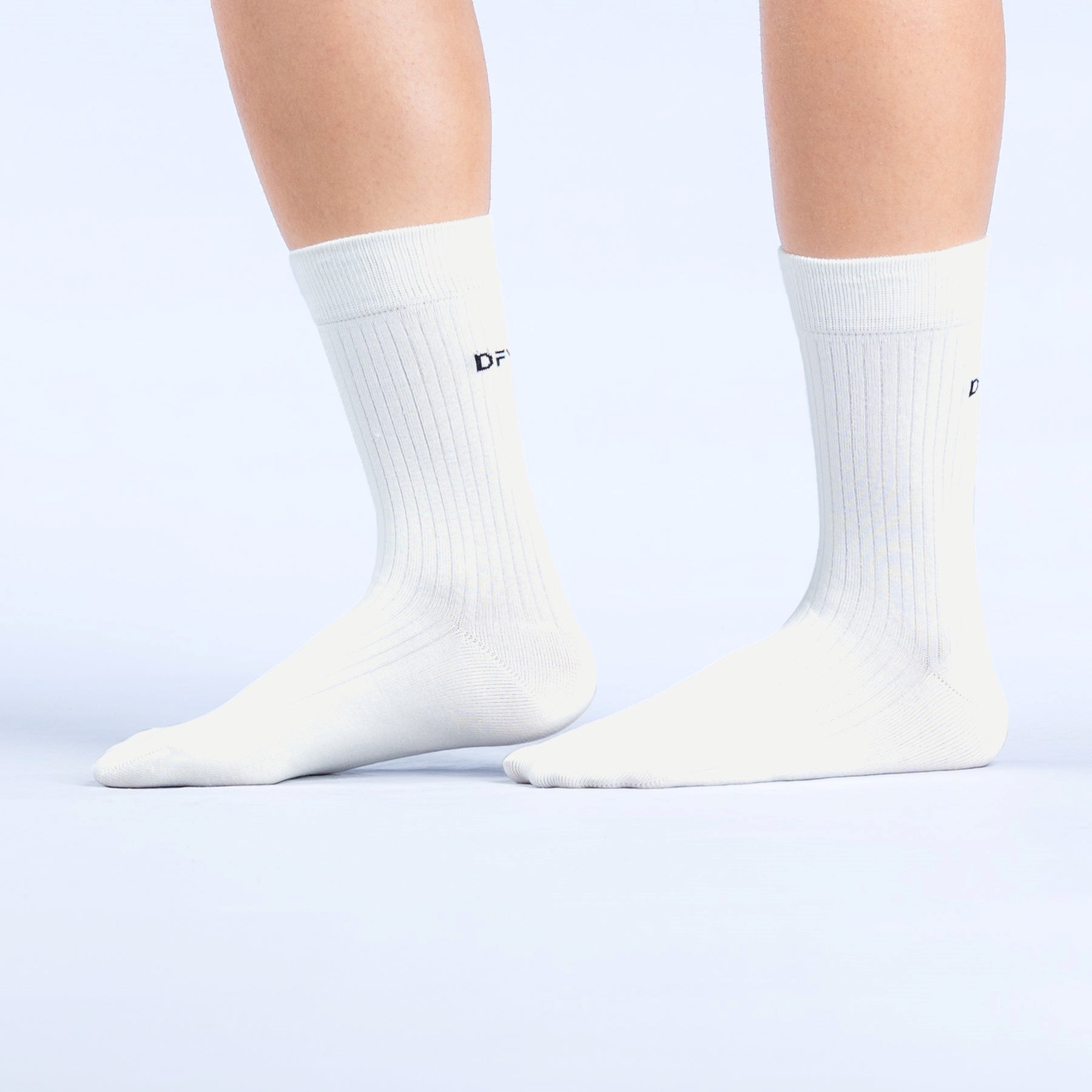 DFYNE Revive Crew Socks 3pk Blanche | VCL-9596739