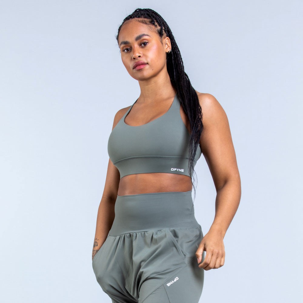 DFYNE Origin Medium-Support Sports Bra Vert | LQT-9790011