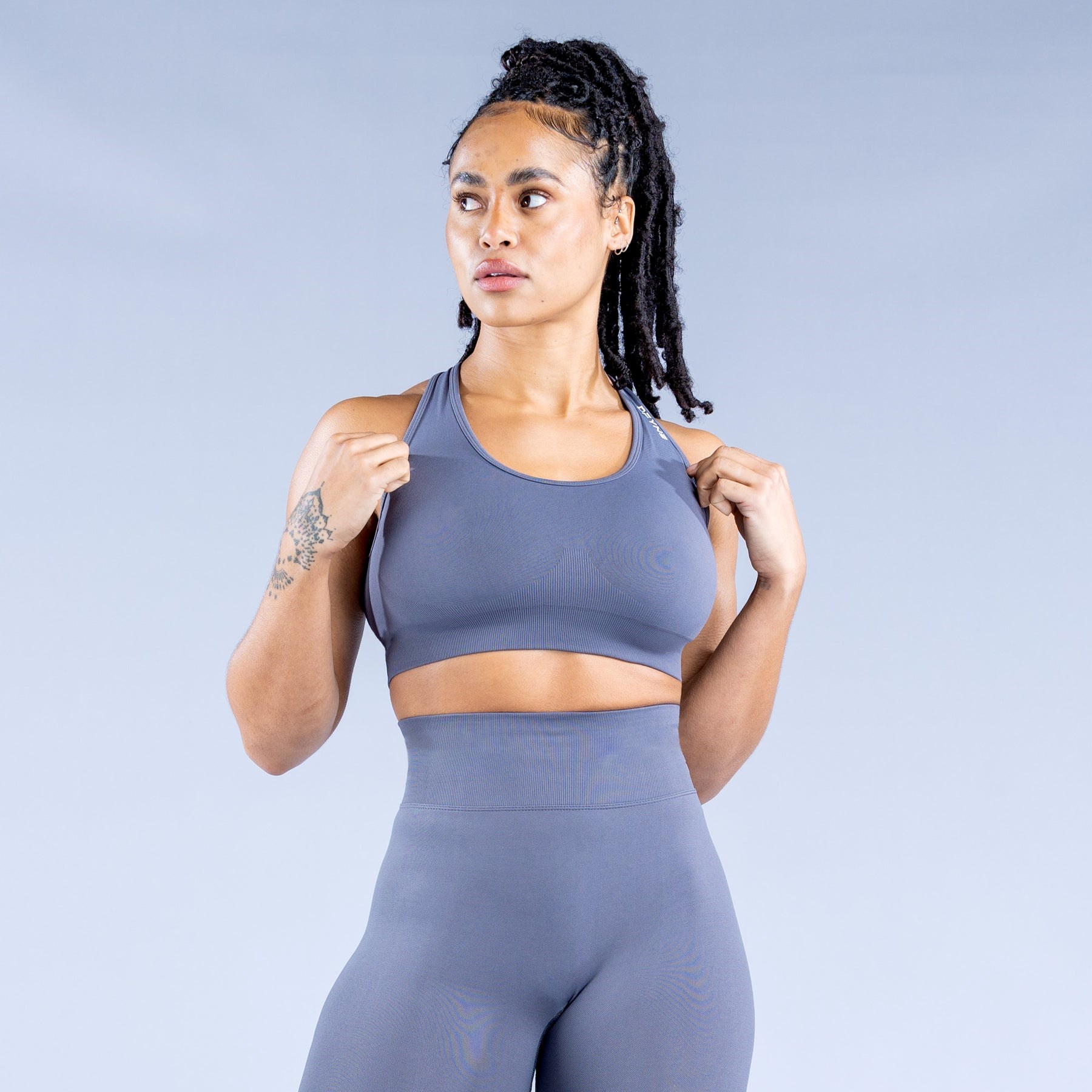 DFYNE Dynamic Sports Bra Noir Grise | NVQ-1938223